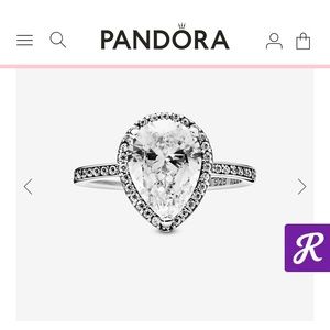 Pandora halo drop ring size 5
